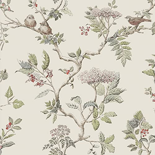 Laura Ashley Papier peint naturel en bois de sureau