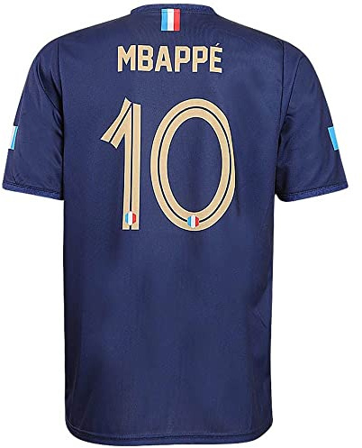 Frankrike Fotbollströja Mbappe Hemma 2024-2026 - Barn och Vuxna - Pojkar - Fotbollsutrustning - Fotbollspresenter - Sport-T-shirt - Sportkläder - Storlek 128