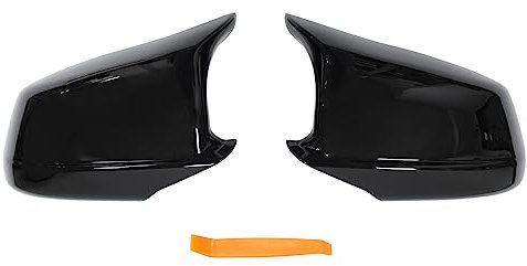 Spiegelkappen Außenspiegel Seitenspiegel Abdeckkappen Rückspiegel Abdeckung Kappen Spiegel Gehäuse Verkleidung schwarz links und rechts für 5er F10 5er F11 520d 530d 525d 535i 2010 2011 2012 2013