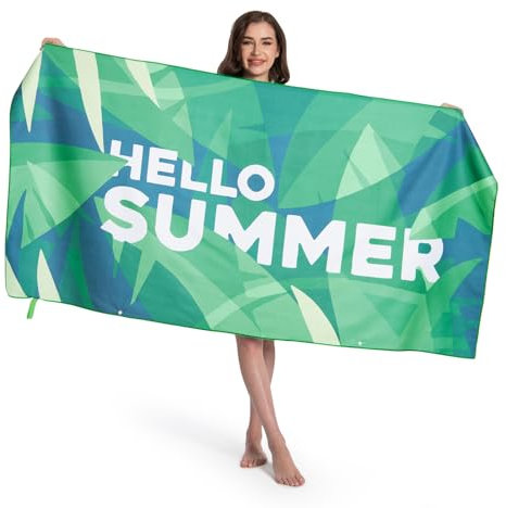 MOKANI Microfaser Strandtuch, Extra Groß 180x90 cm Mikrofaser Handtücher - Super Saugfähig, Schnelltrocknend, Leicht, Kompakt, Sandfrei - Strandhandtuch Reisehandtuch Strandtücher Badetuch