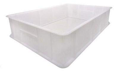 METRO Profesional Caja de masa para pan/pizza, 40x30x10 cm, 10 L, blanco, apilable, apto para microondas, congelador y lavavajillas, contenedor alimentario, fermentación (28 litros)