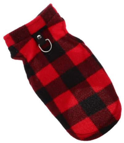 YARNOW Welpenpulloverweste Hundeanzug Haustierweste Dekorative Hundeweste Hundeweste Winterhunde Ärmelloser Pullover Einfarbige Hundeweste Hundewintermantel D Ring