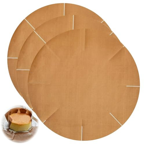 3 Pezzi Carta Forno Rotonda Riutilizzabile, Carta da Forno Antiaderente, Carta Forno Resistente al Calore, Carta Forno per Forno, Carta Forno per Friggitrice ad Aria, Lavabile in Lavastoviglie (Ø36CM)