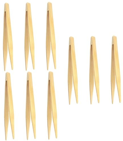 PRETYZOOM 3 Ensembles Pincettes En Bambou Pinces À Barbecue Outils De Grillades es À Ustensile De Cuisine es Cuisine es En Bambou Clips Alimentaires En 3 Pièces * 3
