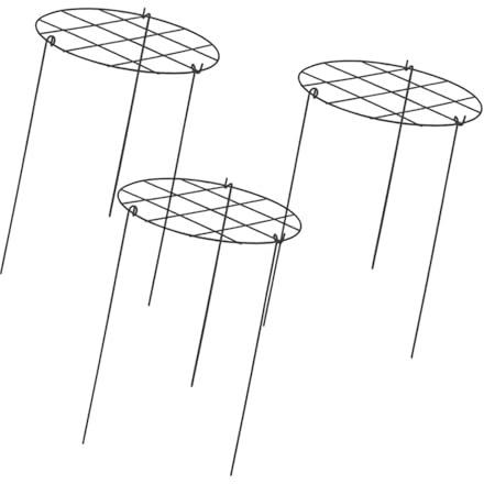 ＡＷＨＡＯ 3 pièces Cages de Pivoine et soutient Les Anneaux de Soutien des Plantes Treillis d'escalade en métal pour Plantes extérieures Flops Fleurs pivoines, Grilles