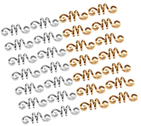 EPIGEIST 40piezas Anillos De Dreadlocks De Aleación Retro Adornos Para Trenzas De Cabello y Plata Accesorios Para Peinados
