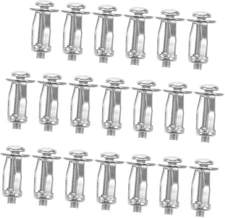 HIAKDOFT 20piezas Tuerca De Pétalo Hueca Metálica Tornillos De Expansión Para Anclaje De Puertas Para Placas De Matrícula De Coche