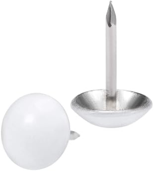 Unifizz 100 chiodi decorativi per tappezzeria, 11 mm x 17 mm, con testa rotonda, per divani, sedie, testiere, tappeti, artigianato del legno