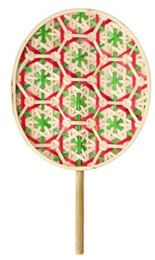 YTtkku Palmas de abanico naturales para verano, estilo chino, decoración de mesa de fiesta, boda, mano grande