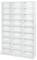 Lillyvale CD Bookcase Storage Shelf Case Cabinet Rack Unit Tower Organizer Adjustable Wooden Book Bluray Video Games Up To 837 CD's (White)