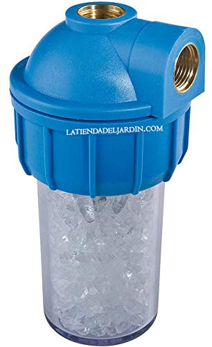 Suinga Filtro Anticalcare 1/2 per Scaldabagni e Caldaie con Bicchiere Trasparente e Polifosfati – Protezione contro il Calcare e la Formazione di Incrostazioni