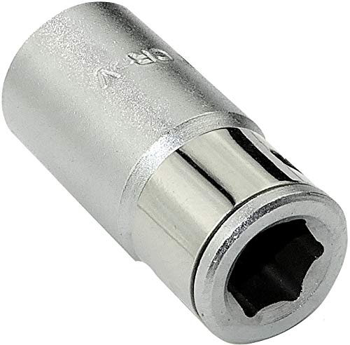 AERZETIX - Adaptador Reductor Convertidor para llave de vaso/portapuntas - 1/4 hembra x 1/4 hembra - para llave de carraca/manual/neumático - Hexagonal/6 lados Allen - en acero CR-V - C45223