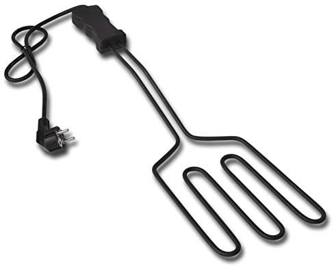 Tidyard Elektrischer Grillanzünder von 1500 W mit 3 Filamenten BBQ für Holzkohlegrill und Kamin Schnellanzünder aus Edelstahl