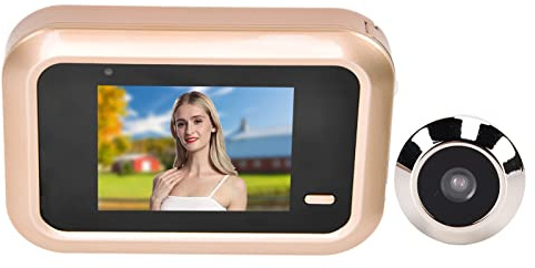 Videodörrklocka 0,3 MP Smart Door Peephole Viewer Stöldskyddsinspelning dörrklocka.4 tums TFT LCD-skärm 140° vidvinkel hemsäkerhet Lämplig