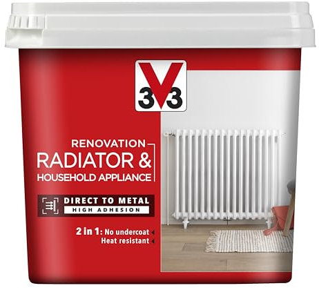 V33 Renovation Radiator & Appliances Paint White 750ml