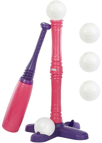 Little Tikes Basic Tot Sports T-Ball w/ 5 Balls Pink – (Amazon Exclusive)