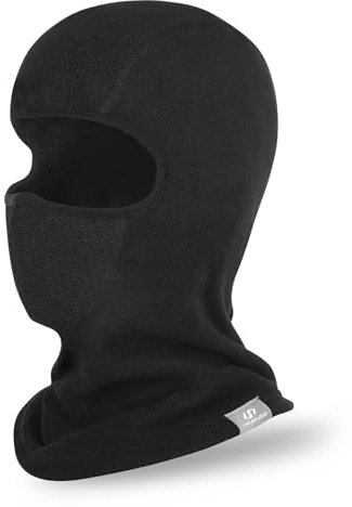 GXCROR Pasamontañas de invierno, pasamontañas, pasamontañas, pasamontañas, pasamontañas, máscara de esquí para protección contra el frío en deportes al aire libre, cálido pasamon, Negro , Talla única