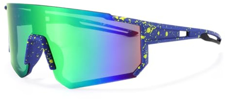 DUOCIYUAN Snabba Rave-glasögon, Cykelglasögon Solglasögon för Pojkar Flickor Sportglasögon UV400 Vindskydd, För Tonåringar Och Barn, Cykling, Löpning, Baseboll