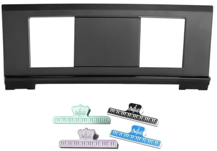 Konper Original Large Music Stand. Compatible with Yamaha PSR/YPT/KB/P/DGX Series Keyboard Music Score Stand, Keyboard Sheet Music Stand with 4 Music Book Clip