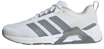 adidas Mujer Dropset Control Training Shoes, FTWR White/Grey/Lucid Red, 40 2/3 EU