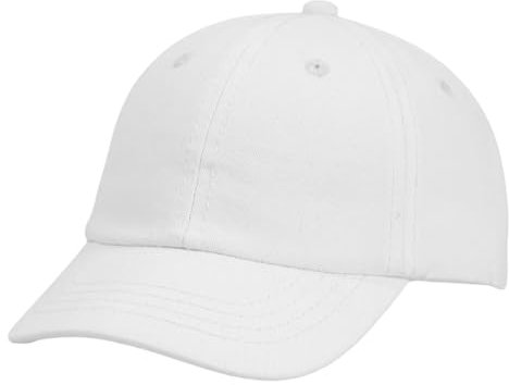 Gorra de Béisbol para Bebé 3-12 Meses – Algodón Suave, Ajustable, Protección Solar, Unisex – Colores: Caqui, Negro, Rosa, Blanco (FR/ES, Edad, 6 Meses, 12 Meses, Blanco)