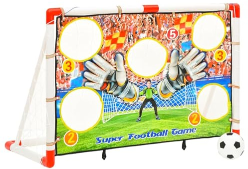 Swpsd Children Football Goal Set with Goal Wall 120x51x77.5 cm Football goal Model80344
