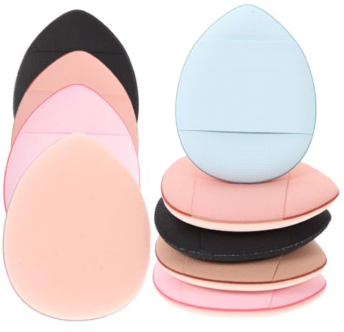 Angoily 25 Pcs Houppette à Poudre Visage Mini, pour Correcteur et Fond de Teint, Application Humide ou Sèche, Outil de Maquillage Professionnel pour Femmes