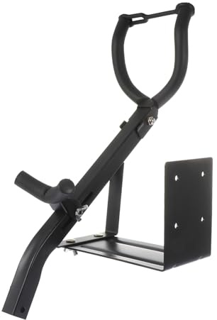 INOOMP Soporte para Saxofón Alto y Tenor Resistente Negro para Pared, Soporte Práctico para Instrumentos Musicales de Viento, Expositor Compacto para Saxofón Medio y Tenor