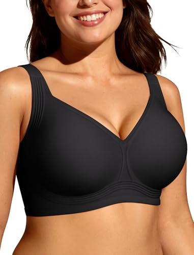 Adisputent Seamless Jelly Bras for Women Wireless Supportive | Plus Size, Full Coverage, Support & Lift, Push Up, Non Wired, Comfort, Padded Bralettes, Everyday, T Shirt, Smoothing Back