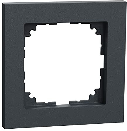 Schneider Electric Merten M-Pure-Rahmen für Steckdosen und Schalter, 1-fach, anthrazit, Artikelnummer MEG4010-3614, 1 Stück