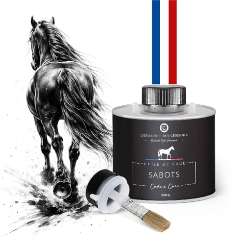 Distillerie des Cévennes - Huile de Cade pour Chevaux - Soin des Sabots - 500g - La Seule Huile 100% Fabriquée et Distillée en France