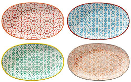 Bloomingville ovale Servierteller Carla 4er Set