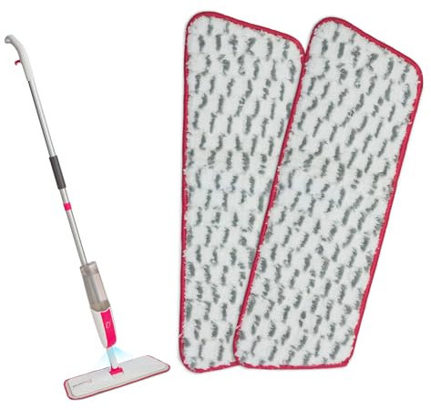 MySimaa Bodenwischer Ersatzbezug, 2er-Set Wischmopp Bezug für Spray Wischer, Ersatz Pads für Nasswischer, Microfiber-Bodenwischer Bezug für Wischmopp mit Sprühfunktion, Bezüge für Sprühwischer