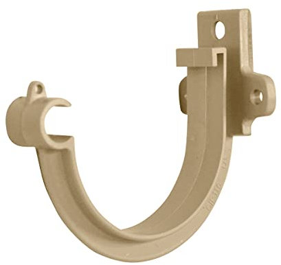 Jardibric - Crochet de Bandeau Ø25 (Sable) pour Gouttière de Ø25 et Descente de Gouttière Ø80 - Fixation Robuste et Durable