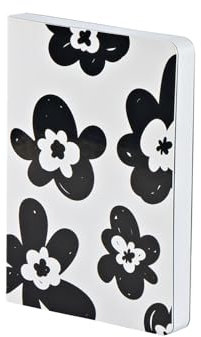 nuuna Notizbuch A6 | Bébé Sucré S - Fleurs d'hiver | 2,5 mm Punktraster | 176 nummerierte Seiten | 120 g Premium-Papier | vegan weiß | nachhaltig produziert in Deutschland