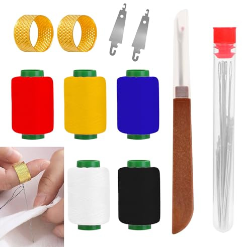 36 Pcs Sewing Kit, Stainless Steel Sewing Needles Tool Set, Multi-Purpose Needle and Thread Kit, Ultra-Lightweight Hand Repair Tools for Easy Handling and Portability
