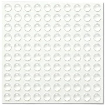 Transparente Pieds Adhésifs, 100 Pcs Butées de Protection en Caoutchouc, Tampon de Porte Autocollant, Patin Silicone Transparent, pour Tiroirs, Meubles, Portes
