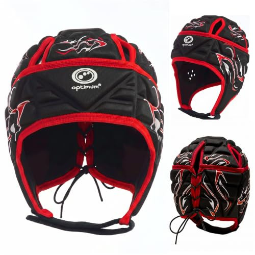 Optimum Inferno Casque Noir/Rouge Taille S