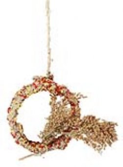 Kerbl Native Snacks Ring mit Rispenhirse, 3er Pack (3 x 90 g)