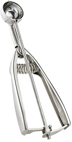 Solula 18/8 Stainless Steel Small Ice Cream Scoop Disher Melon Baller 0.6 Tablespoon