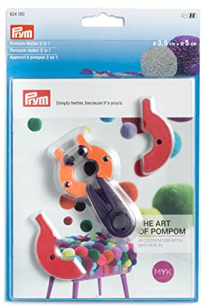 Prym Pompon Maker 2 i 1 storlek S, 624180, multi