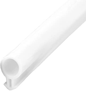 Striscia sigillante per porte e finestre in acciaio plastico 10M, gomma siliconica, paraspifferi per porte e finestre, tappo antispifferi, guarnizione tubolare a bulbo cavo con barbetta tipo O (O