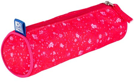 Oxford Floral Federmäppchen aus Polyester, langlebig, farblich abgestimmtes Design, rosa