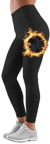 The Essentials Wardrobe 1PK Ladies TEW Brushed Leggings - Large Black