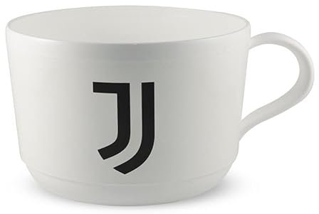 Juventus Tasse Jumbo officielle Tasse à petit déjeuner en plastique pour micro-ondes avec poignée fan petit-déjeuner BPA-free