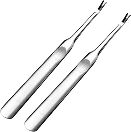 2 Pièces Ensemble De Spatule En Acier Inoxydable Pour Les Ongles Outils De Pédicure Professionnels Poussoir À Cuticules Des Ongles Coupe-Cuticules Coupe-Ongles