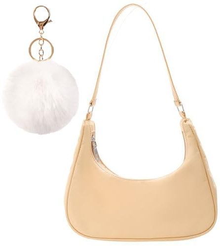 Umhängetasche Damen Handtasche, Umhängetasche Tasche, y2k Shoulder Bag, 90er Jahre Umhängetasche Damen, Handtasche Vintage für Frauen Dating Reisen Party Einkaufe (Gelb)