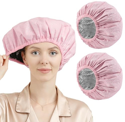 YIZIJIZI Hair Heat Cap,Deep Conditioning Hair Cap 2 Pack