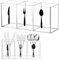 ASSRECT Organizzatore di Stoccaggio per Posate in Acrilico Portaposate Trasparente da Banco 3 Sezione Stoviglie Storage Box per Armadietto Interno Esterno Casa Flatware Sala da Pranzo