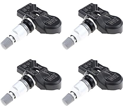 Jodrivá Lote de 4 Unidades de Sistema de Control de presión de neumáticos 433M-HZ for Audi, S-Koda A3 A7 A6, Volkswagen, VW, Porsche, Bentley, 5Q0907275 5Q0907275B Reemplazo del Sensor de presión